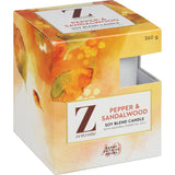 Zenzone Scented Candle Pepper & Sandalwood 260g