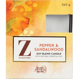 Zenzone Scented Candle Pepper & Sandalwood 260g
