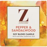 Zenzone Scented Candle Pepper & Sandalwood 260g