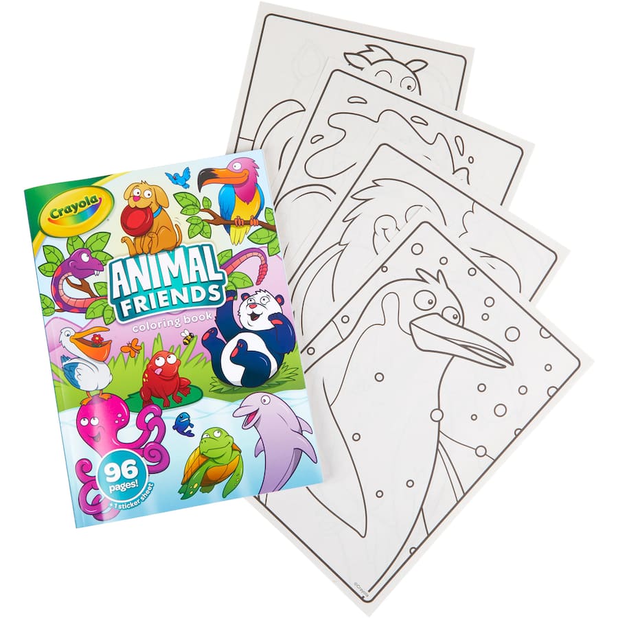 Crayola Coloring Book Animal Friends 1ea