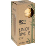 Eco Warrior Bamboo Tumblers  4pack
