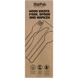 Biopak Cutlery Set Wooden Single set