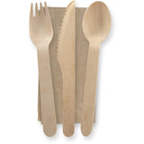 Biopak Cutlery Set Wooden Single set