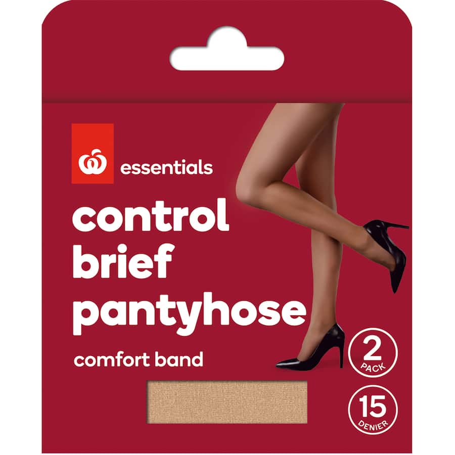 Essentials Pantyhose Xtall Control Brief Natural 15 Denie 2pr