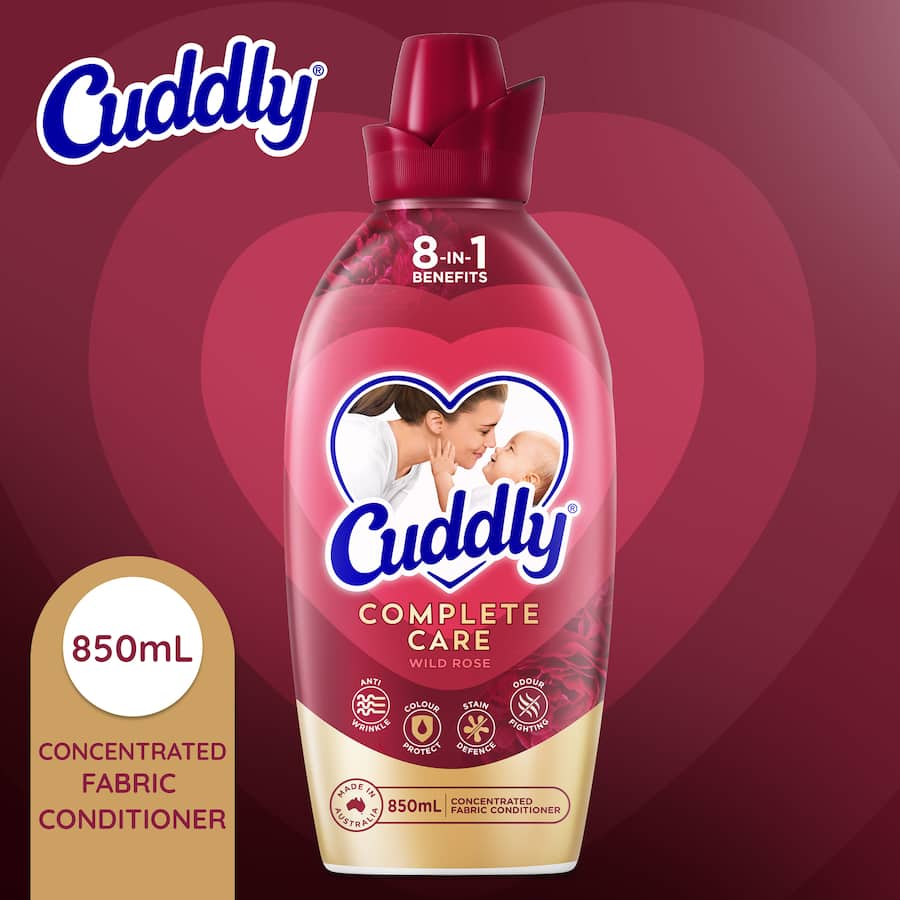 Cuddly Complete Care Fabric Conditioner Rose 850mL