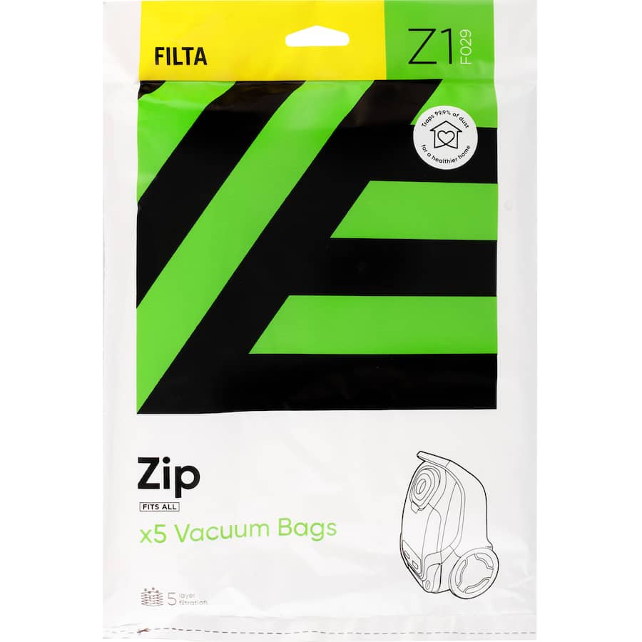 Filta Vacuum Bags Zip Microfibre 1ea