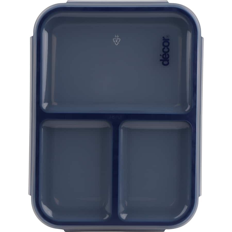 Decor Go Bento Lunch Box Triple Split 1.4L