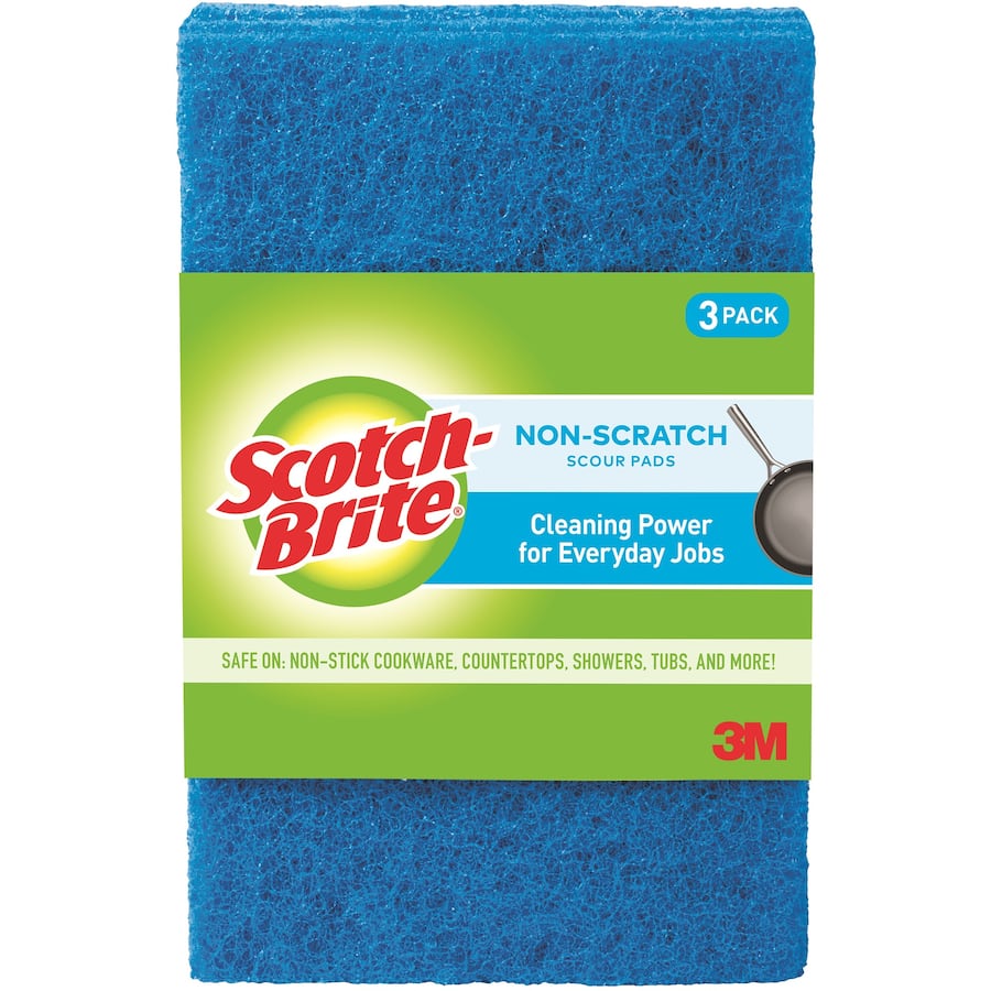 Scotch Brite Scouring Pads Non Scratch 3pack
