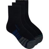 Underworks Mens Socks Sport Qtr Crew Size 7-10 3pack