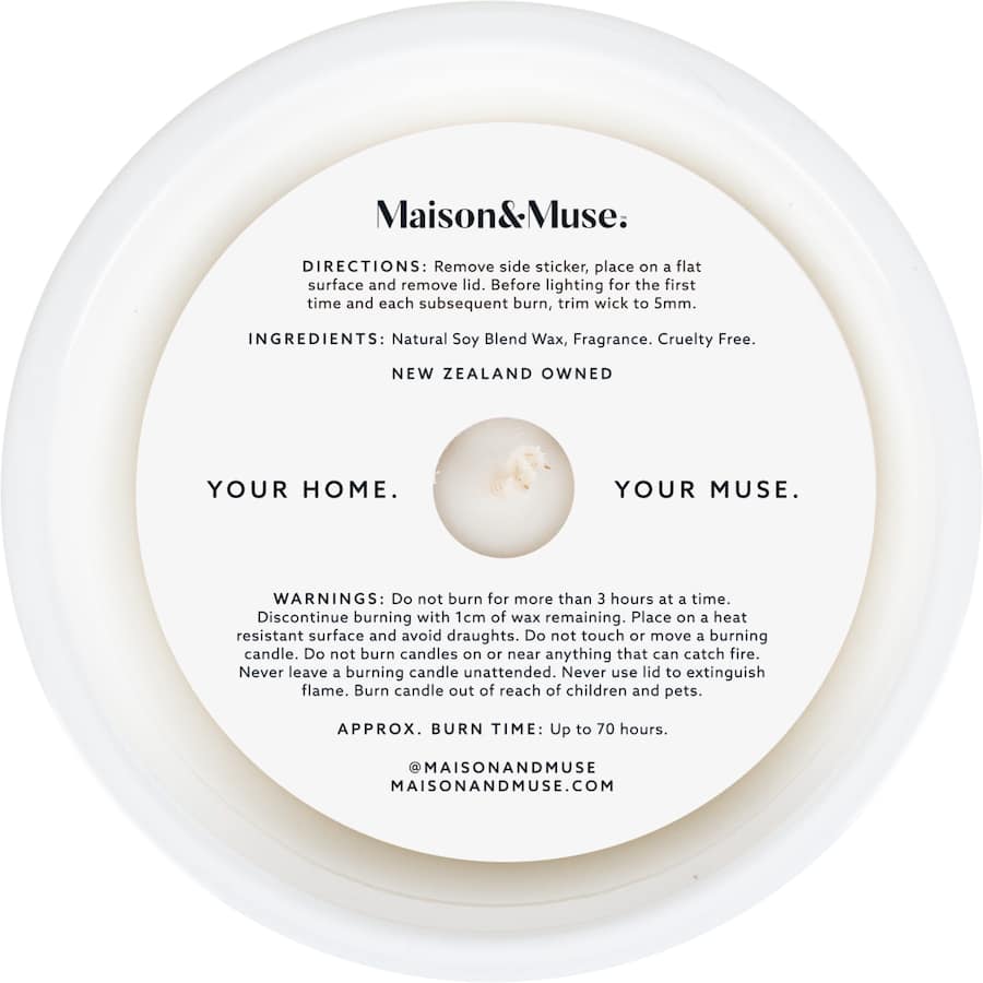 Maison & Muse Scented Candle Vanilla & Caramel 350g