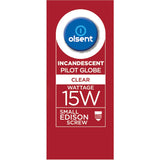 Olsent Pilot Ligh Bulb T28 Screw 15w Clear 2pack