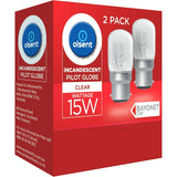 Olsent Pilot Ligh Bulb T28 Bayonet 15w Clear 2pack