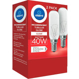 Olsent Pilot Ligh Bulb Tubular Screw 40w Clear 2pack