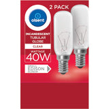 Olsent Pilot Ligh Bulb Tubular Screw 40w Clear 2pack