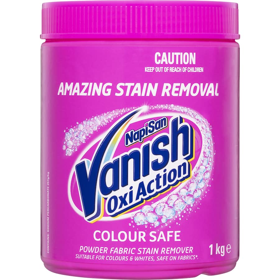 Vanish Napisan Oxi Action Stain Remover Colour Safe Powder 1kg