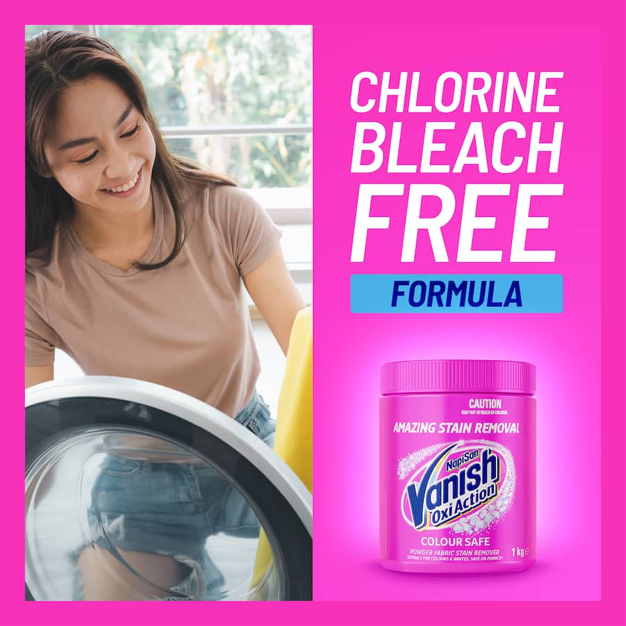 Vanish Napisan Oxi Action Stain Remover Colour Safe Powder 1kg