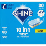 Shine 10 In 1 Dishwasher Tablets Lemon 30pack