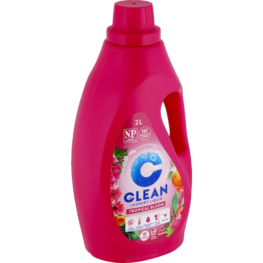 Clean Laundry Liquid Tropical Bloom 2L