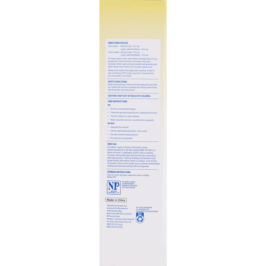 Clean Laundry Powder Lemon Concentrate 4kg