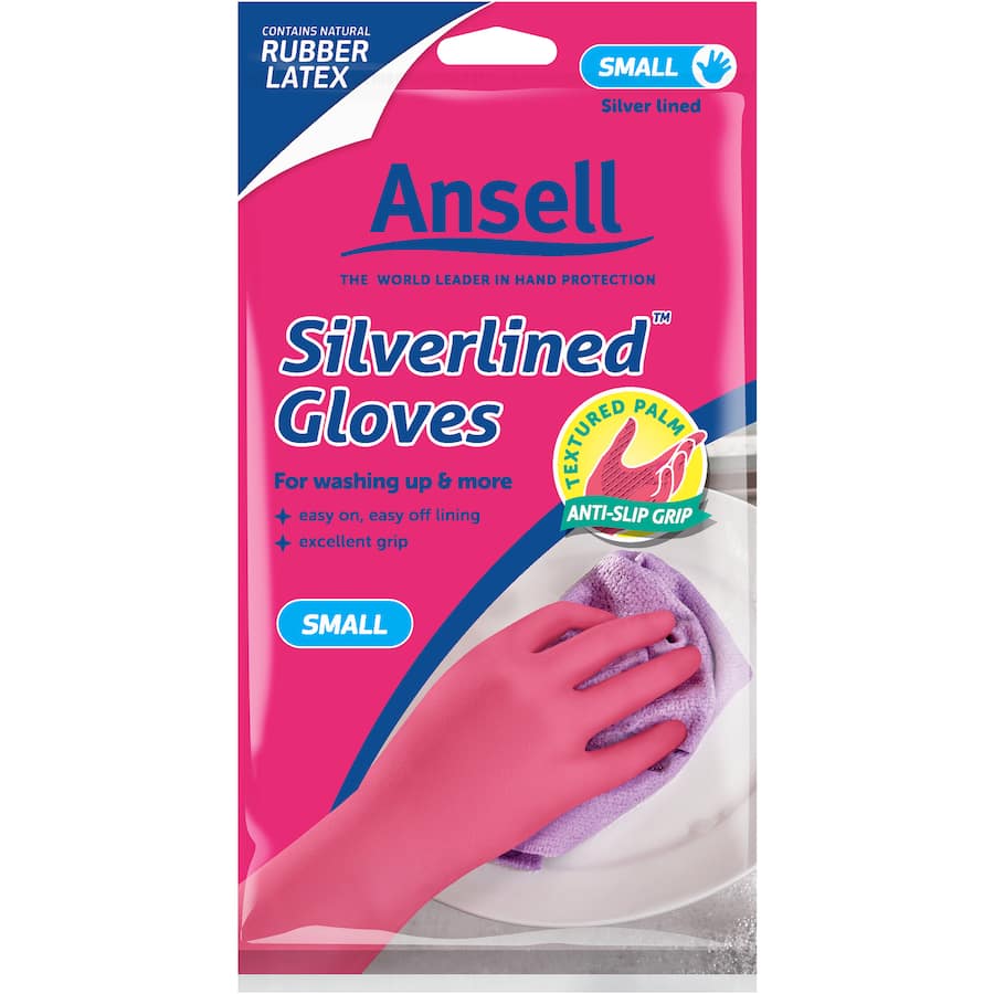 Vileda Ansell Smooth Silverlined Gloves Small 1 pair