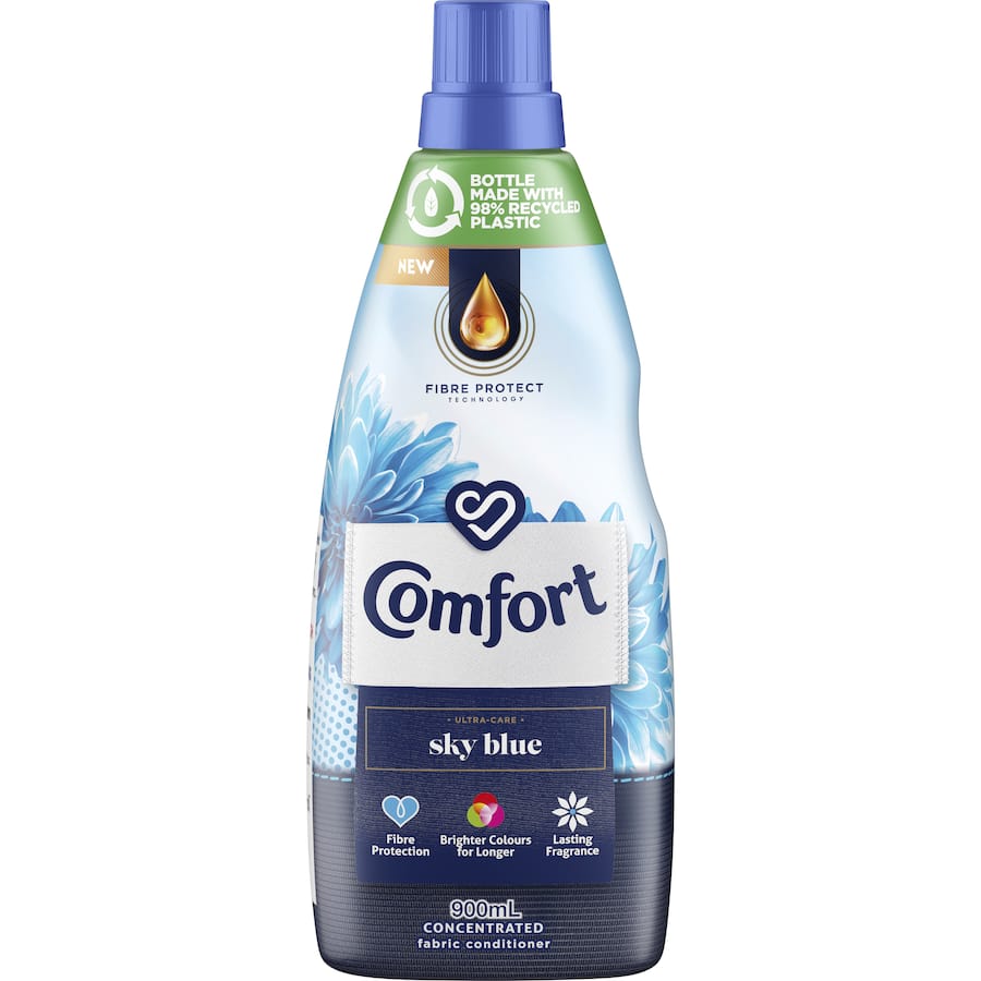 Comfort Fabric Softener Conditioner Sky Blue Bottle 900mL