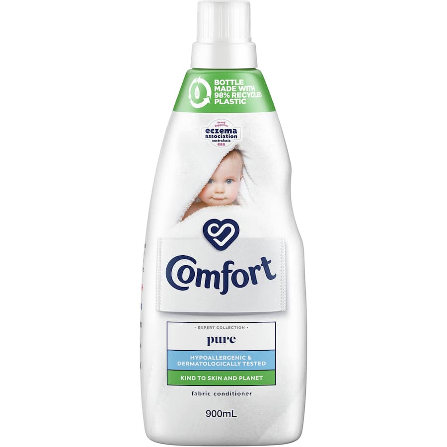 Comfort Fabric Softener Conditioner Pure White Bottle 900mL