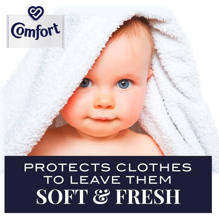 Comfort Fabric Softener Conditioner Pure White Bottle 900mL