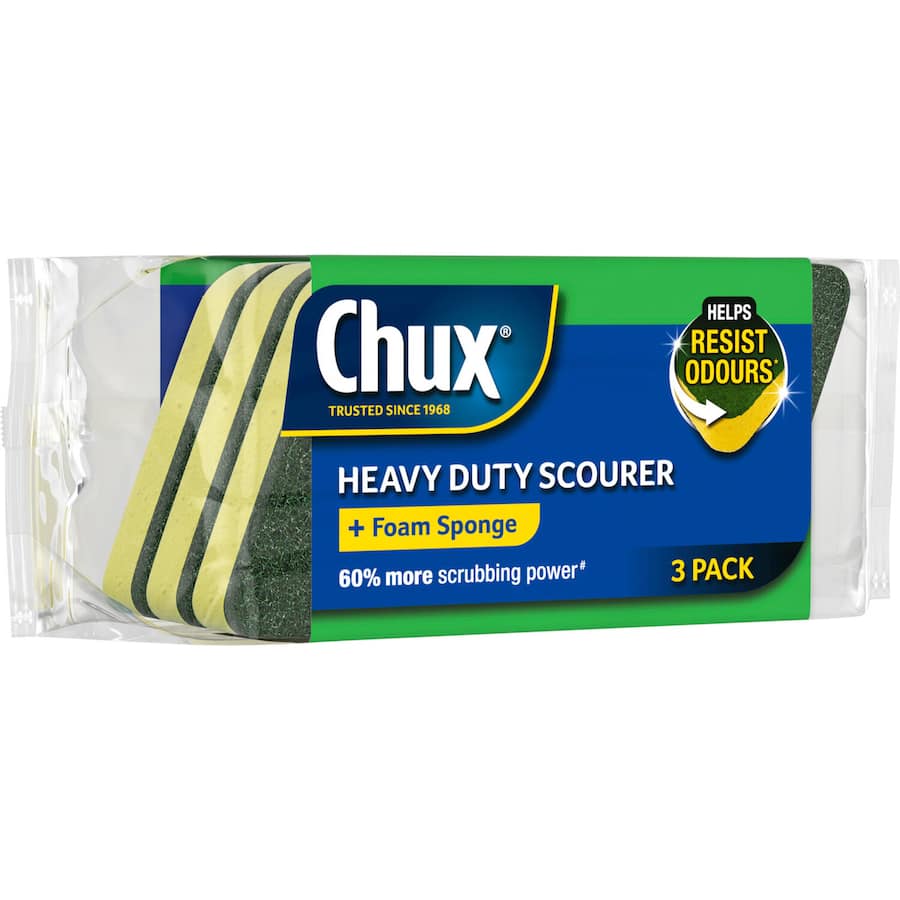 Chux Heavy Duty Kitchen Scrubs 3pack
