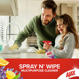 Ajax Spray N Wipe Multipurpose Cleaning Spray Antibacterial Lavender Citrus Trigger 500mL
