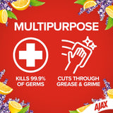 Ajax Spray N Wipe Multipurpose Cleaning Spray Antibacterial Lavender Citrus Trigger 500mL