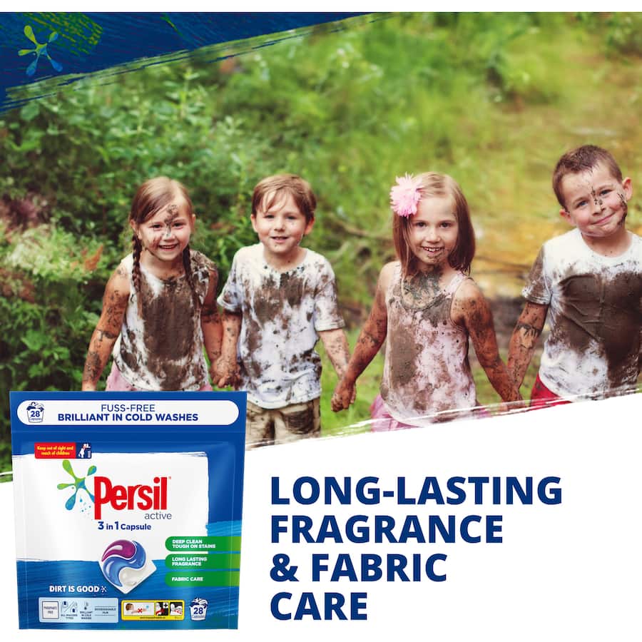 Persil Laundry Capsules 3 In 1 Active 28pack