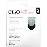 Clio Fashion Women's Underwear Midi Brief Assorted 10-12 3pack