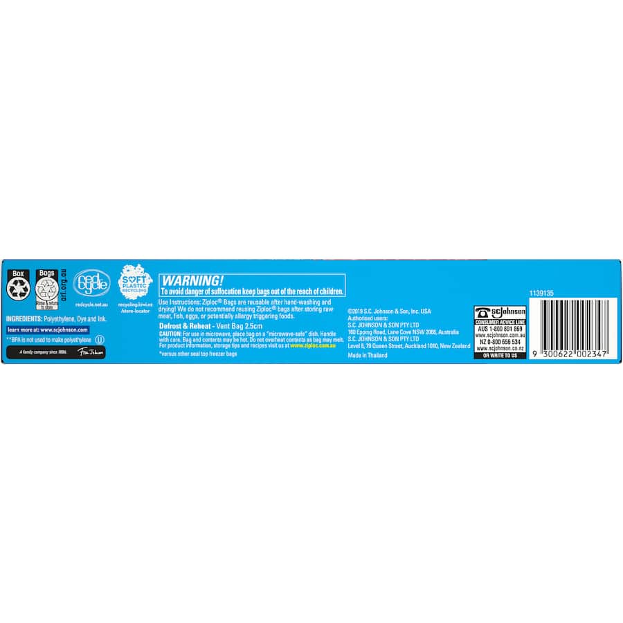 Ziploc Freezer Bags Large