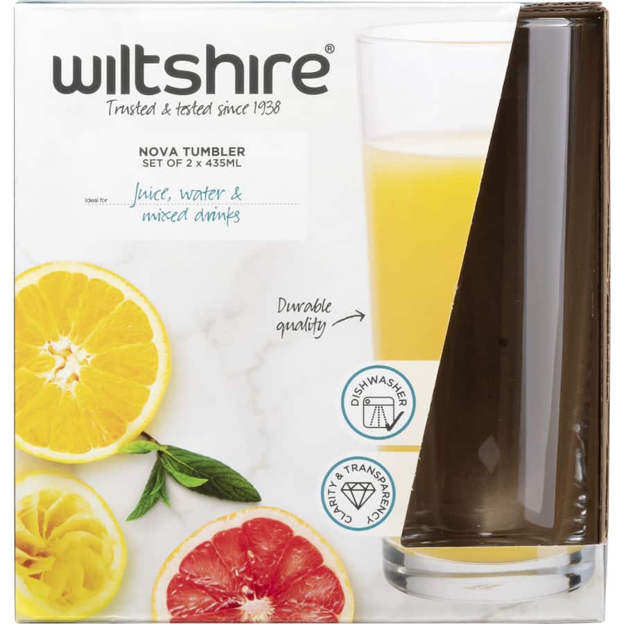 Wiltshire Nova Tumblers Set 435ml 2pack