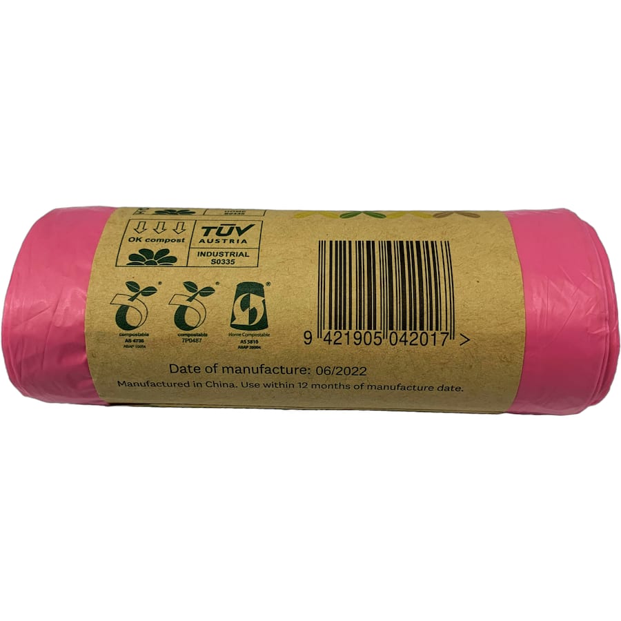 Auckland Council Bin Liners Compostable 8l Roll 20pack