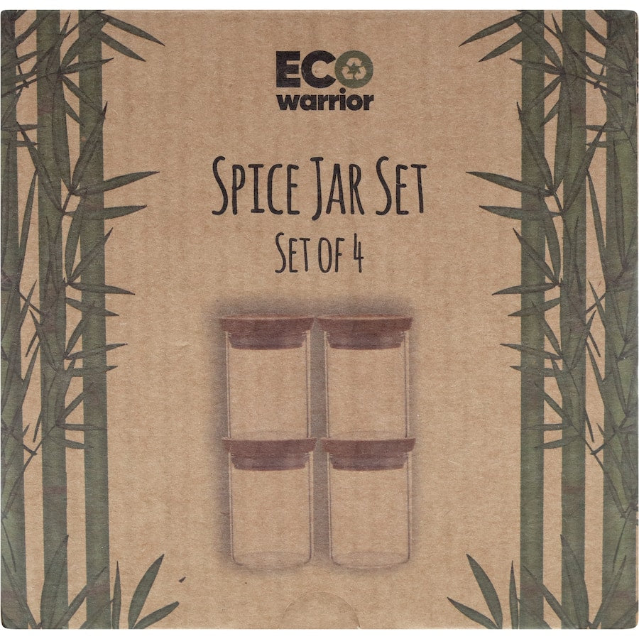 Eco Warrior Spice Jar Set  4pk