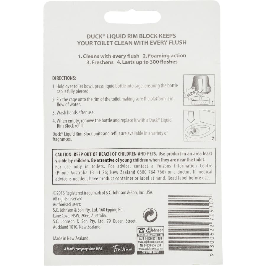 Duck Protect Plus Toilet Block Aqua Burst Primary 50mL