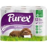 Purex Toilet Paper 12pk Unscented 2ply