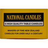 National Candles White Table Box 6pack