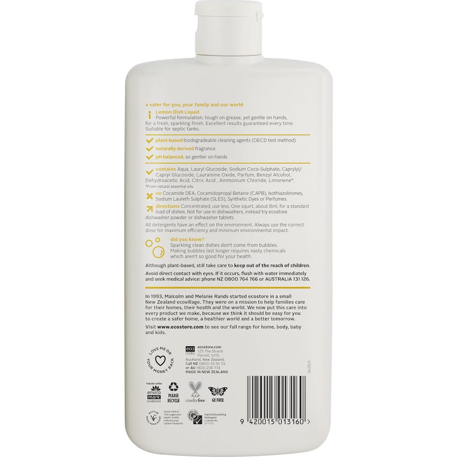 Ecostore Dishwash Liquid Lemon 500mL