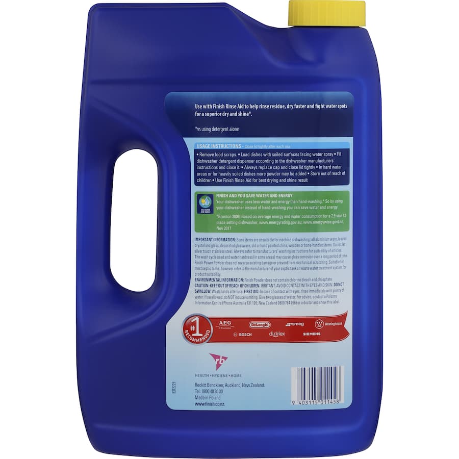 Finish Dishwasher Powder Lemon 2kg