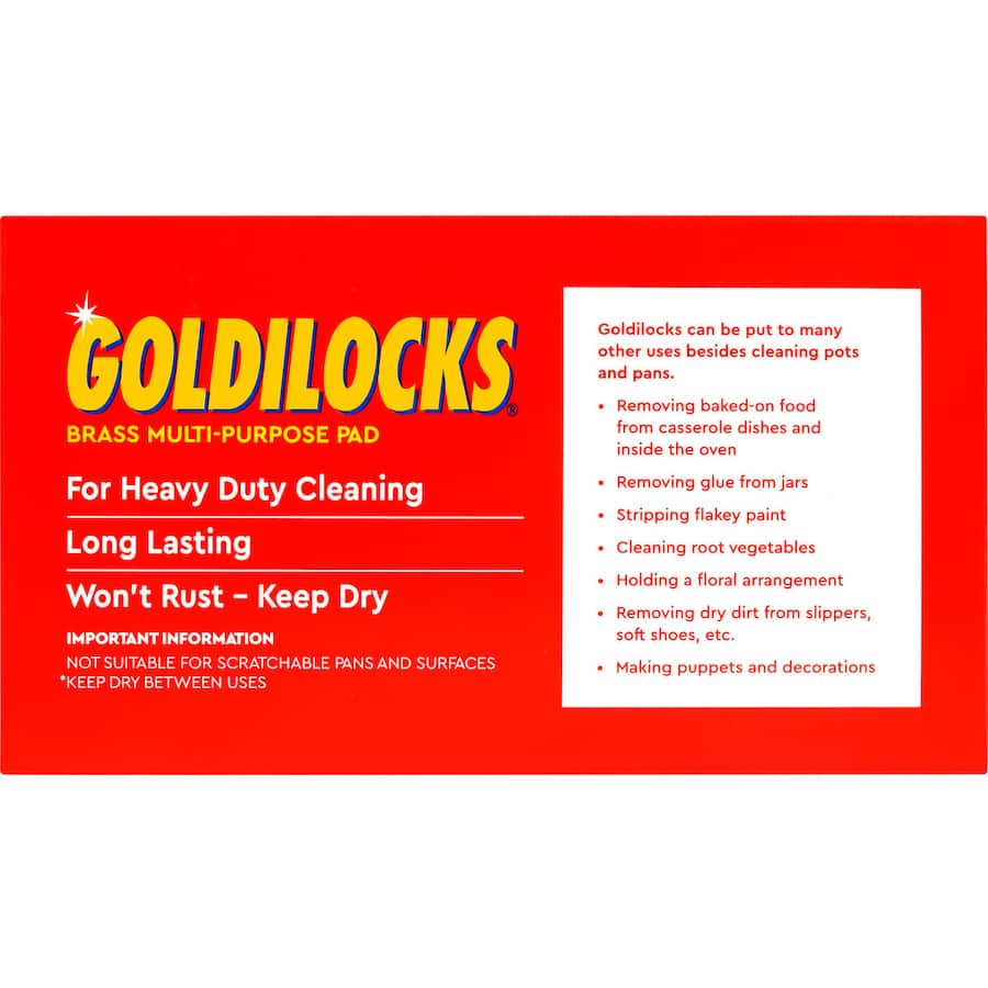 Goldilocks Multipurpose Scourer Non Rusting Twin Pack 2pack