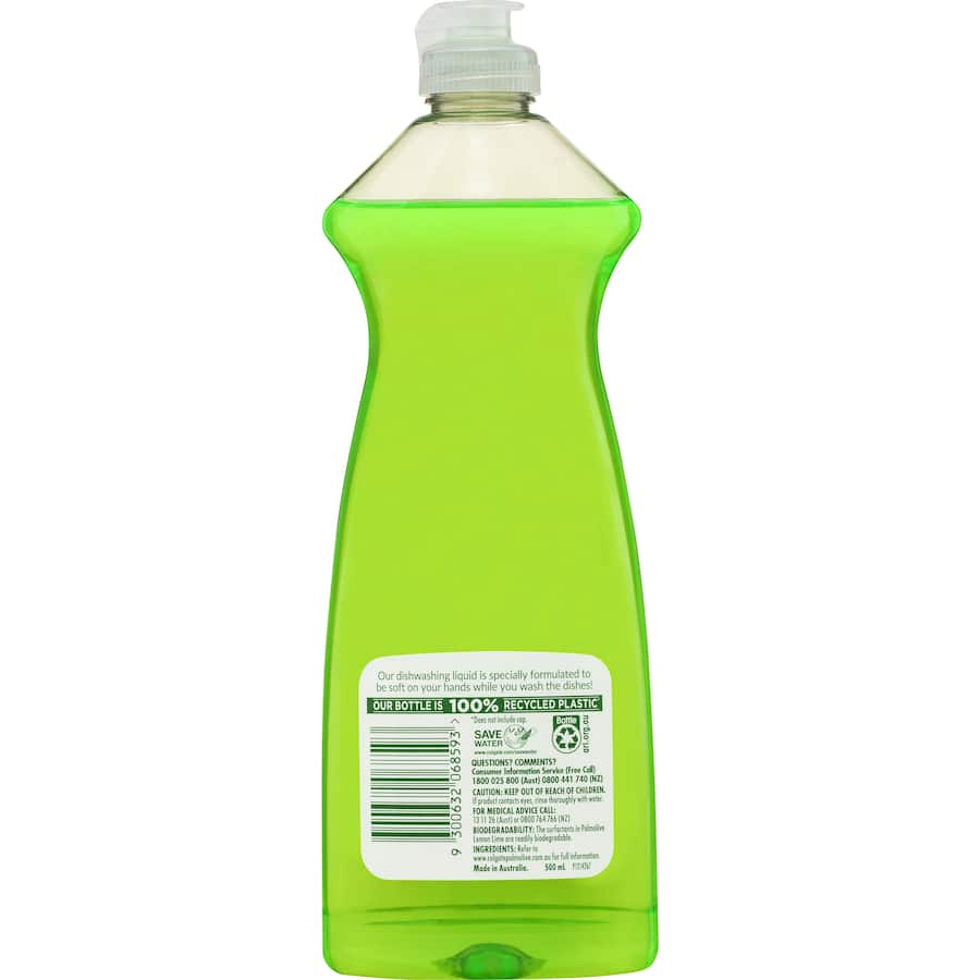 Palmolive Dishwash Liquid Lemon Lime 500mL
