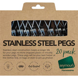 Seymours Clothes Pegs Stainless Steel 20pack