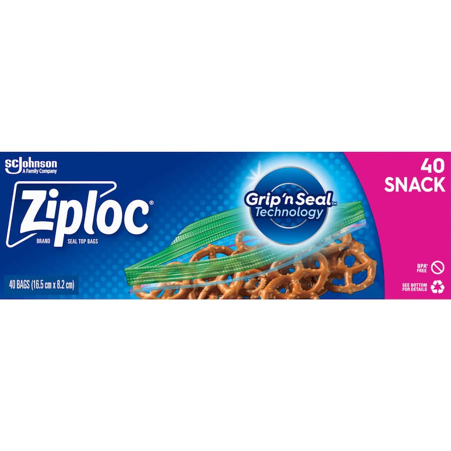 Ziploc Snack Bags  40pack