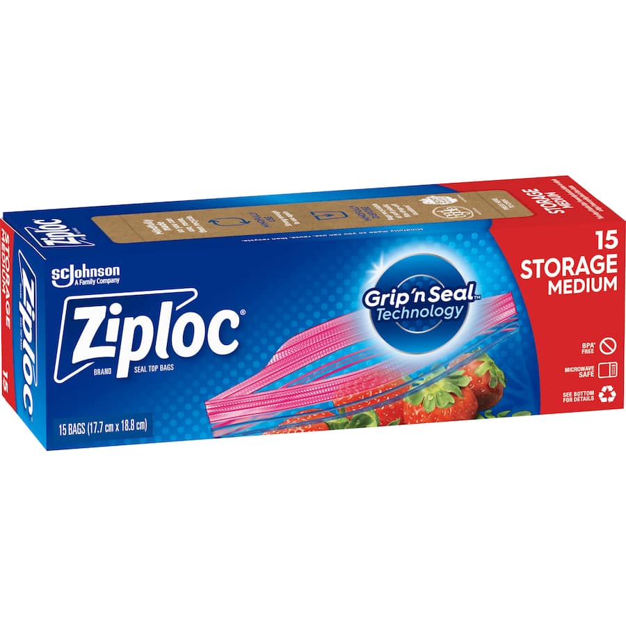 Ziploc Storage Bags Medium 15pack