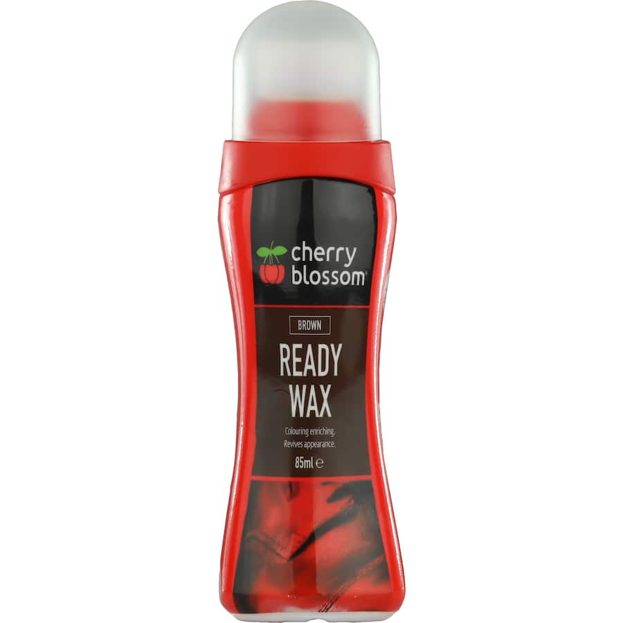 Cherry Blossom Ready Wax Shoe Polish Brown 85mL