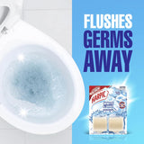Harpic Toilet Cleaner White & Shine Bleach In Cistern Block 2 pack 100g