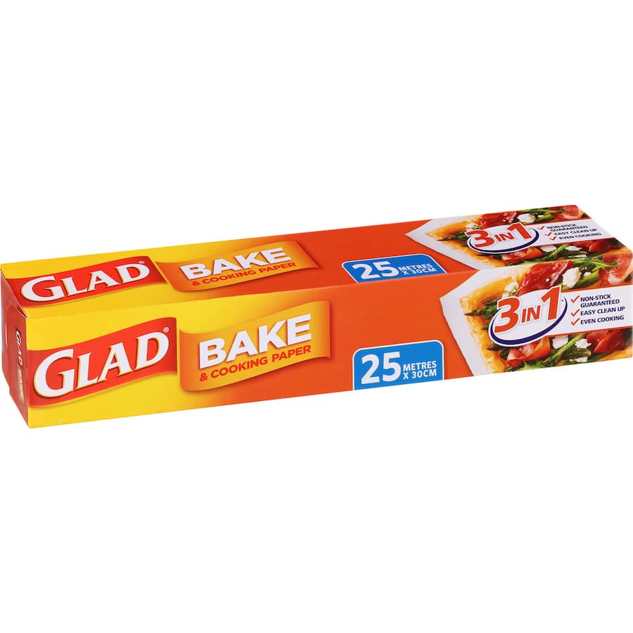 Glad Baking Paper  Boxed roll 25m x 30cm wide