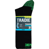 Tradie Mens Socks Cotton Work Crew Size 7-10 3pack